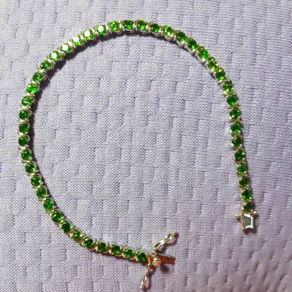 💕4.85 CT SIBERIAN CHROME DIOPSIDE TENNIS-8" - Picture 5 of 8