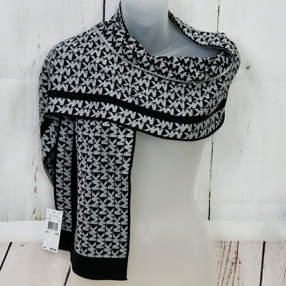 MICHAEL KORS SCARF ( gray black ) - Picture 3 of 4