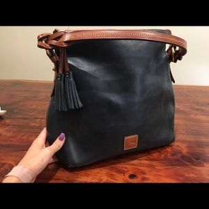 Dooney & Bourke Navy Leather Shoulder Bag