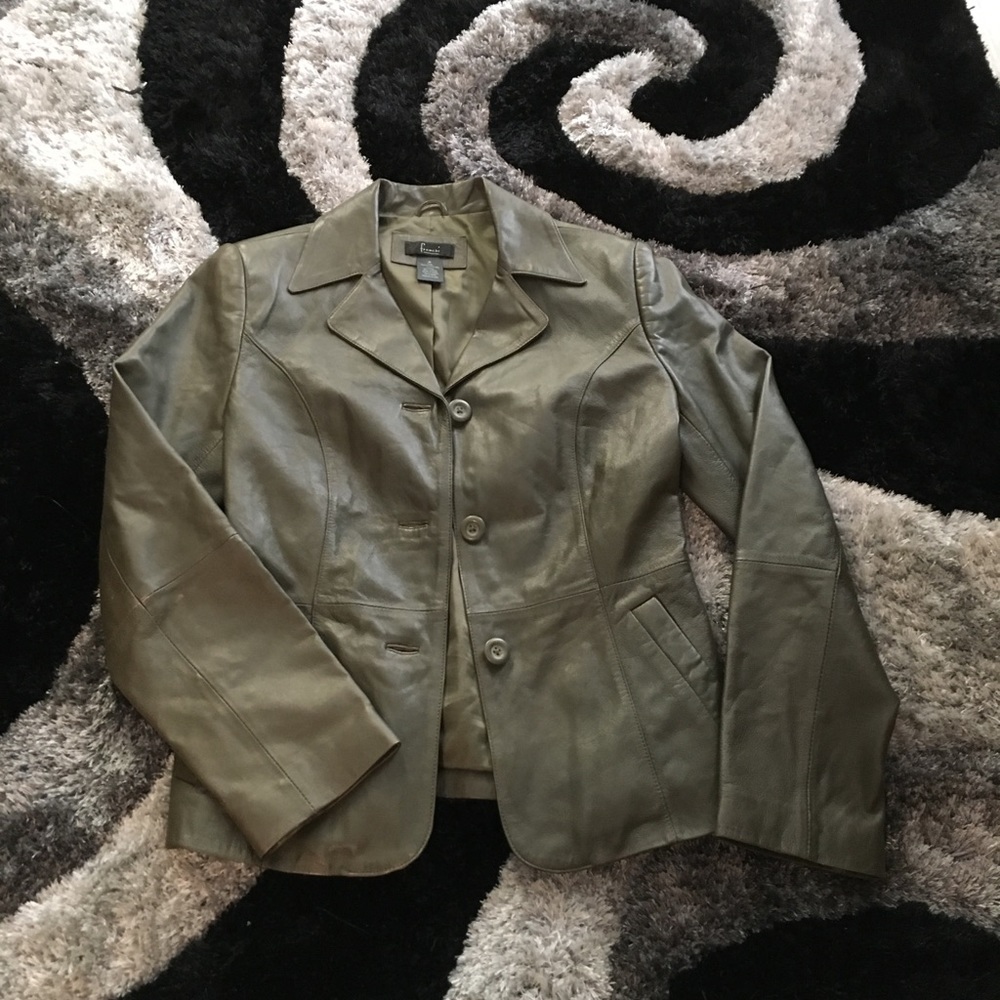 FRENCHI Genuine Lamb skin leather jacket sz M