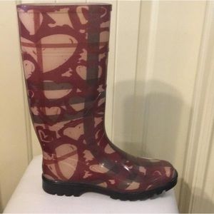 Burberry rain boots