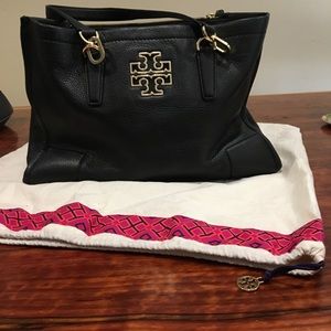 Tory Burch black leather shoulder bag