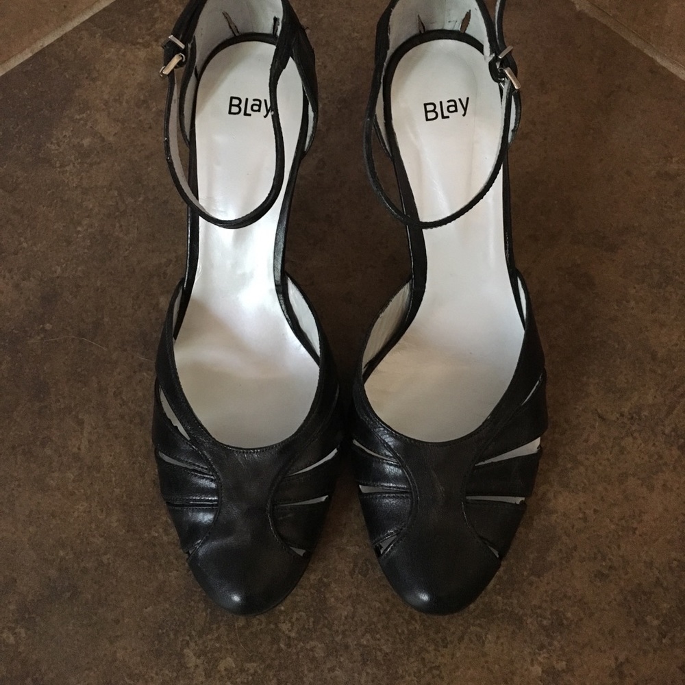 Blay Black leather Heels 37