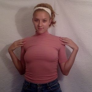 American Apparel Pink Short Sleeve