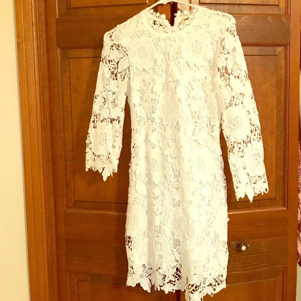 White lace dress