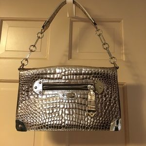 Rafe pewter metallic envelope purse