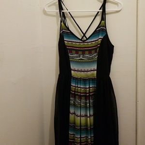 BNWT Black Chiffon Maxi Dress - Size XS