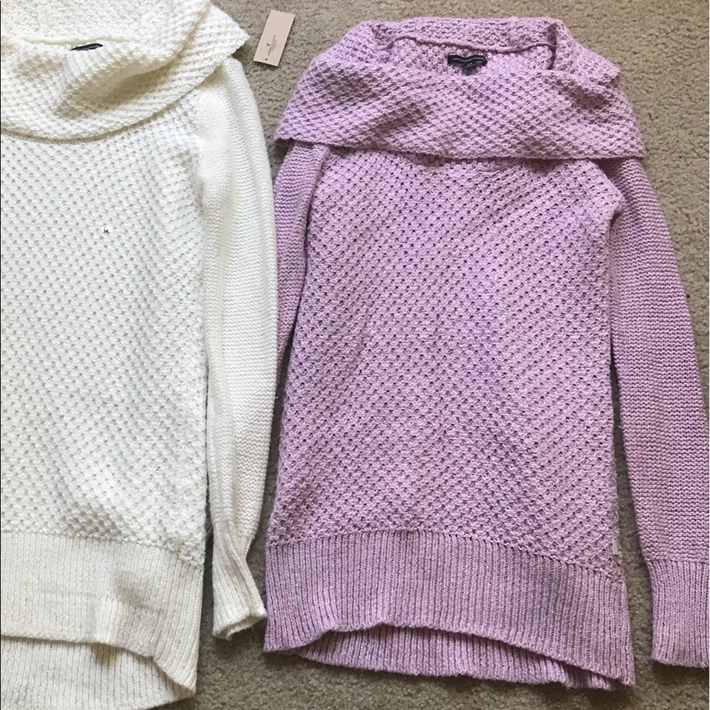 Cowl neck sweater- Purple only for sell
