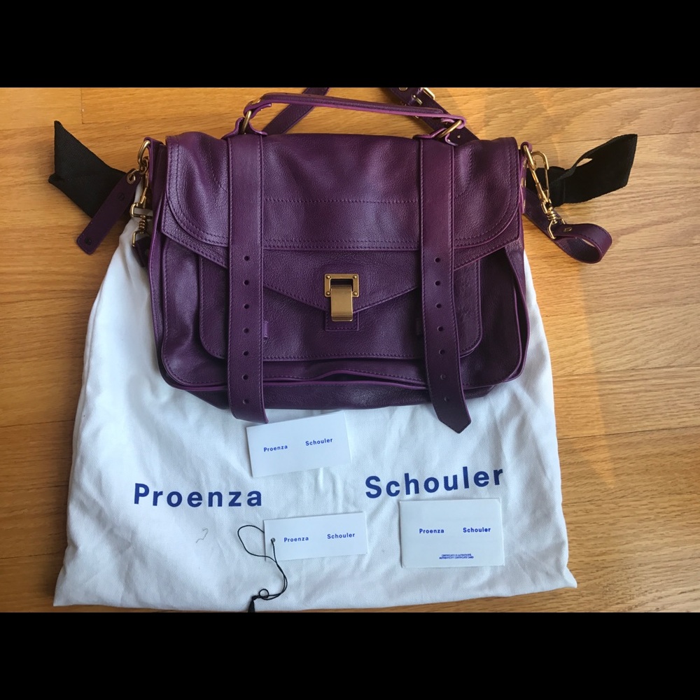 * Like New* Proenza Schouler PS1 Medium Bag, Grape jam.
