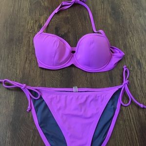 Victoria Secret purple string bikini