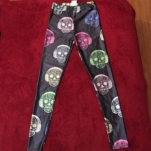 sugar skull leggings