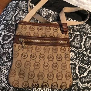 Light brown Michael Kors crossbody bag