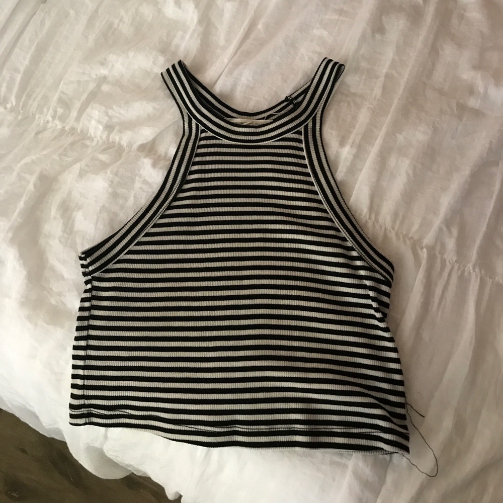 Striped crop top