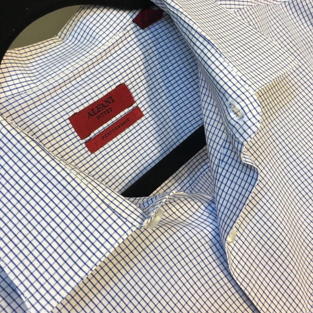 Alfani Fitted Performance Button Down. - image 2