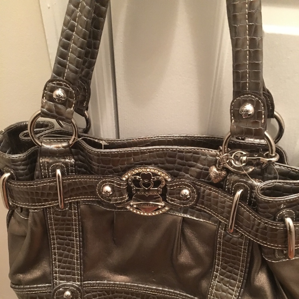 Liz Claiborne Pewter Handbag/Purse