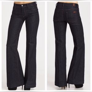 7 For All Man Kind Wide Leg Dark Denim