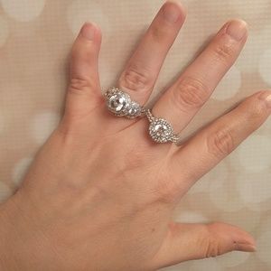 Bundle! Two engagement type rings