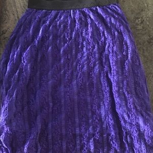 Medium purple/blue Lularoe Lola skirt