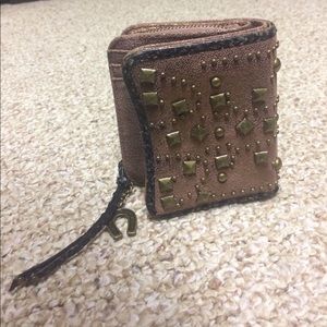 Rose Gold Betsy Johnson  Leather Wallet