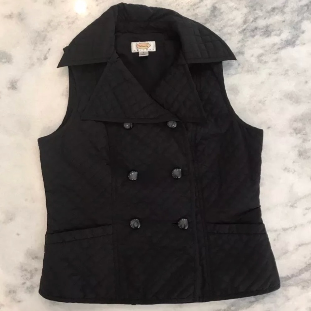Quilted Vest Fashion Double Breasted