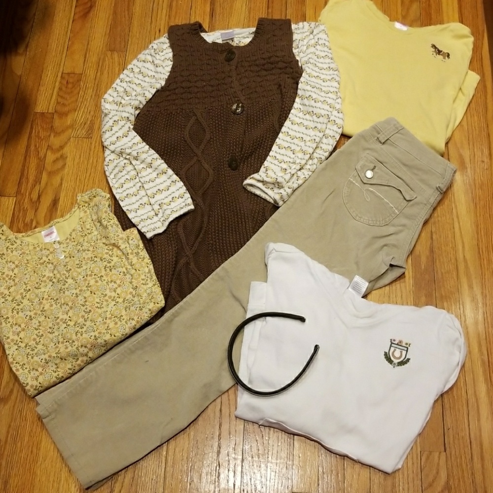 Gymboree Equestrian Club 7 pieces mix & match sz 8