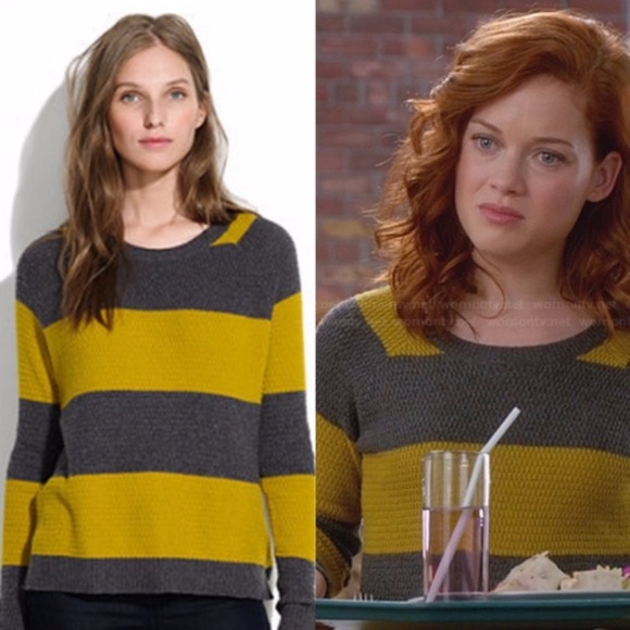 Madewell Sweaters - Madewell Striped Crew Neck Leafstitch Sweater