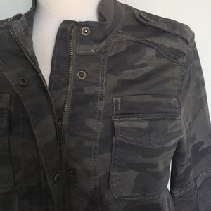 Express Women’s Camo Twill Military Jacket