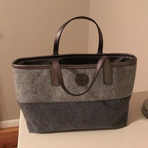 Tory burch grey fall mini tote