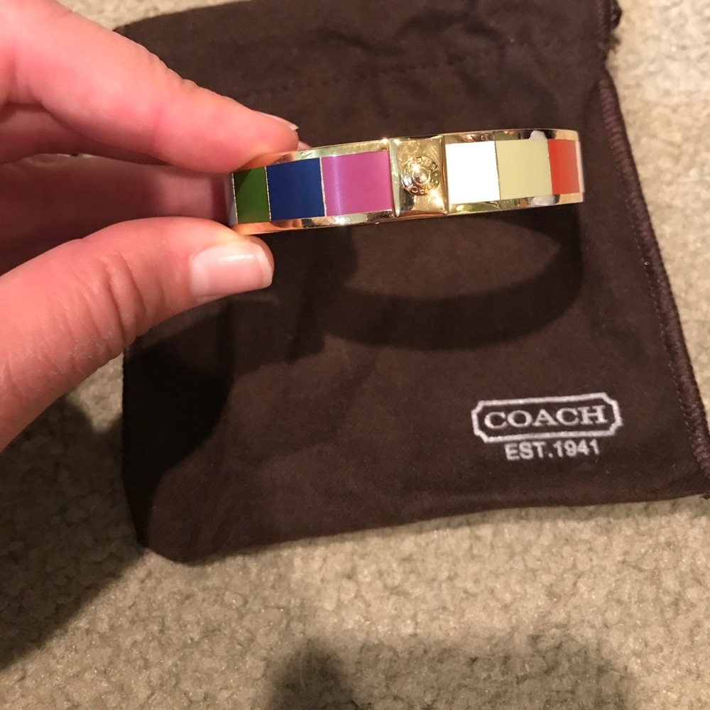 Coach Legacy stripe bracelet