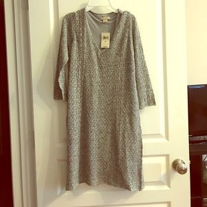 Grey light sweater dress