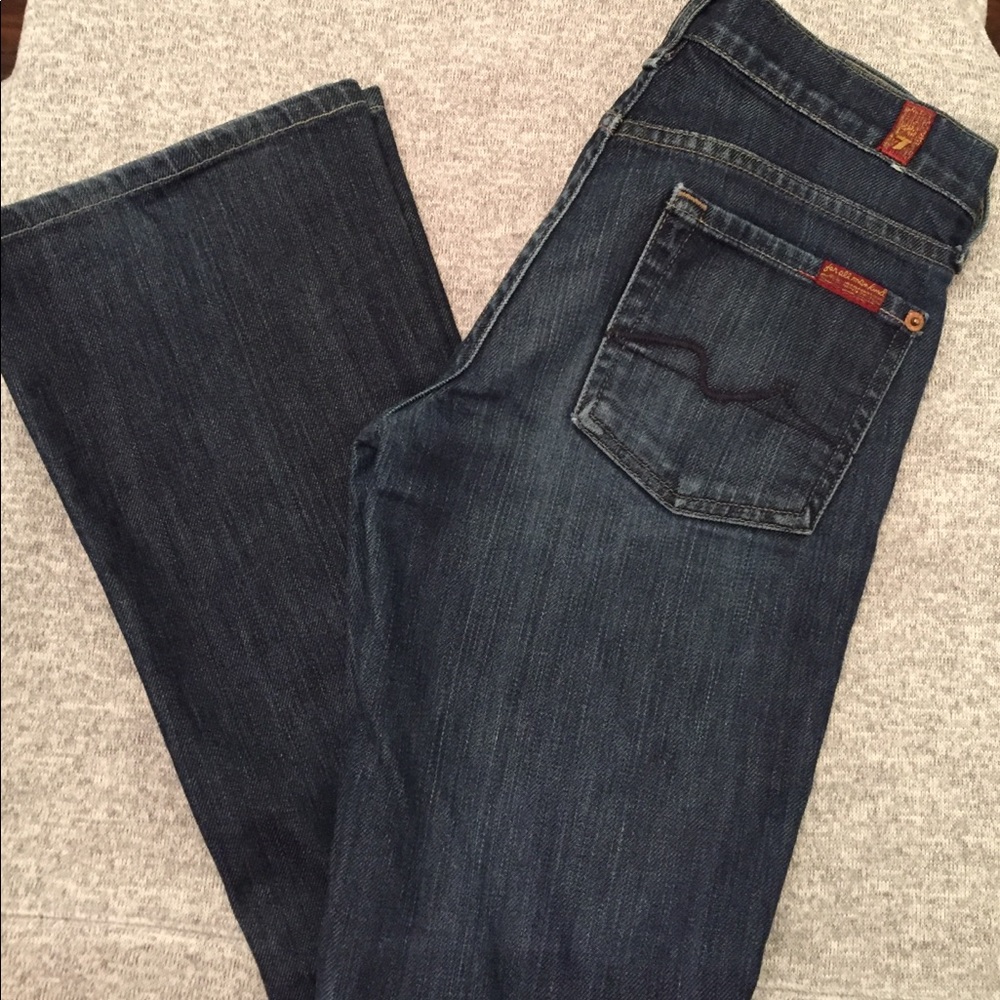 7 For All Mankind Bootcut Denim Jeans Size: 24