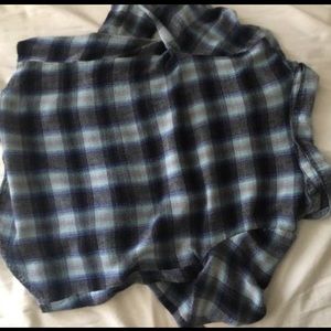 Blue women's flannel