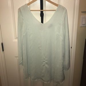 Baby blue chiffon dress