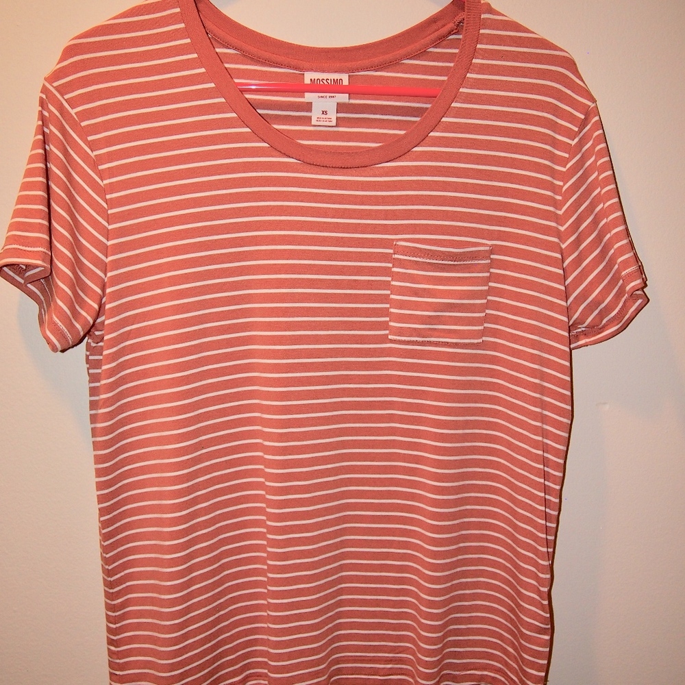 Coral Mossimo Supply Co. Tee