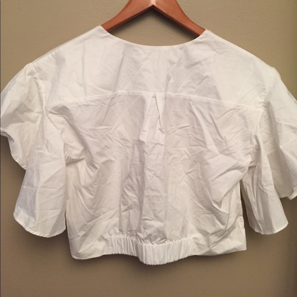 White Ruffle Top - Picture 5 of 6