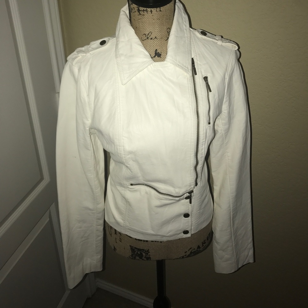 White Leather Jacket