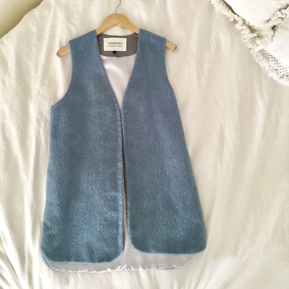 HANNAH by Beaumont Organic oversized wool vest