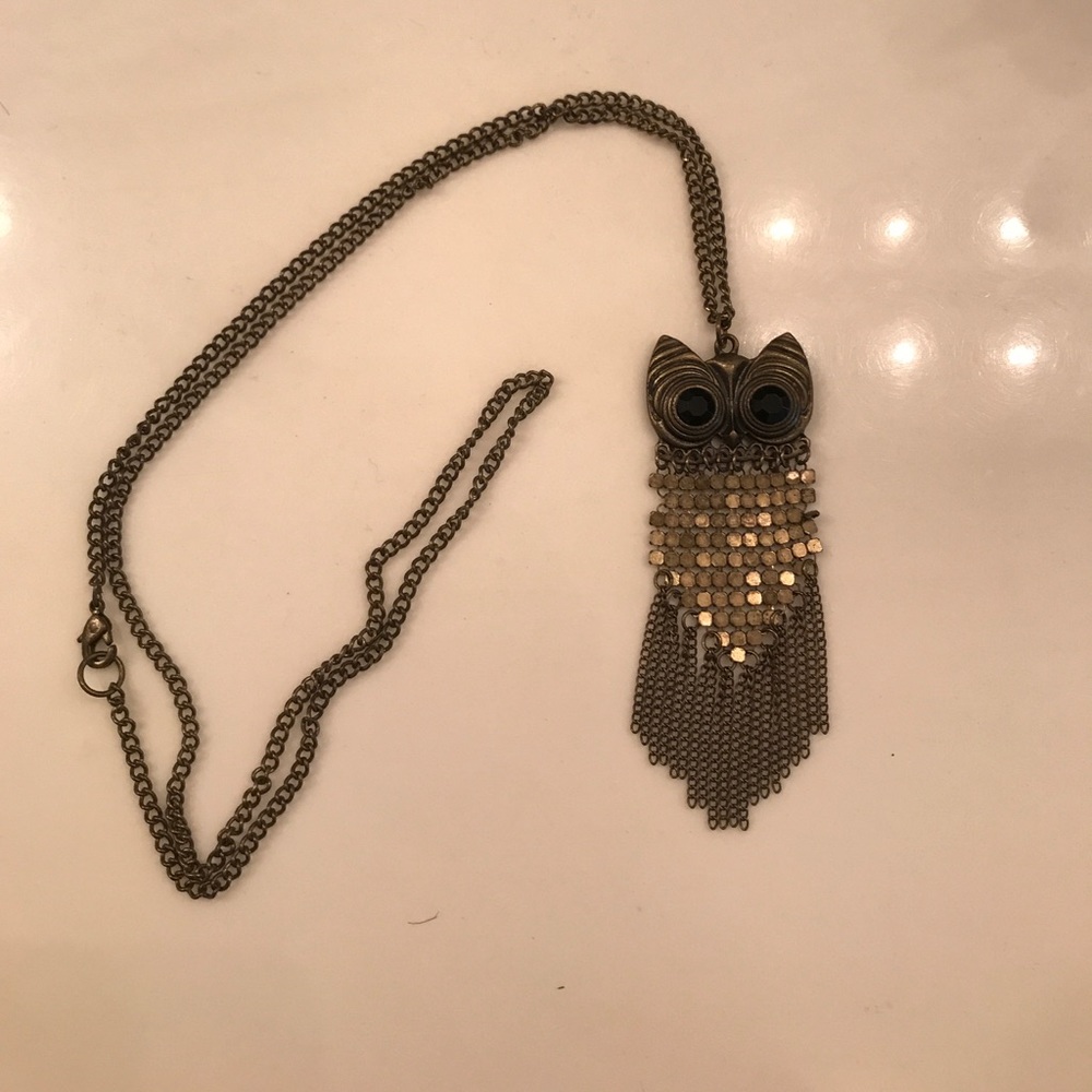 Cooper owl necklace