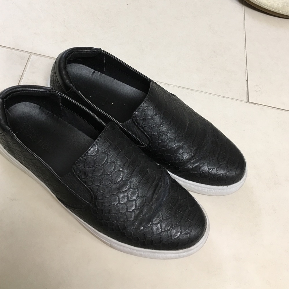 Black leather slip ons (Kenneth Cole)