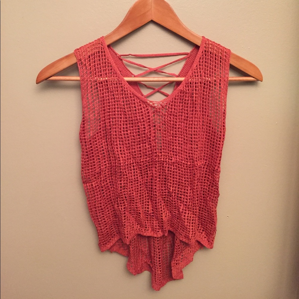 Cropped Net Top