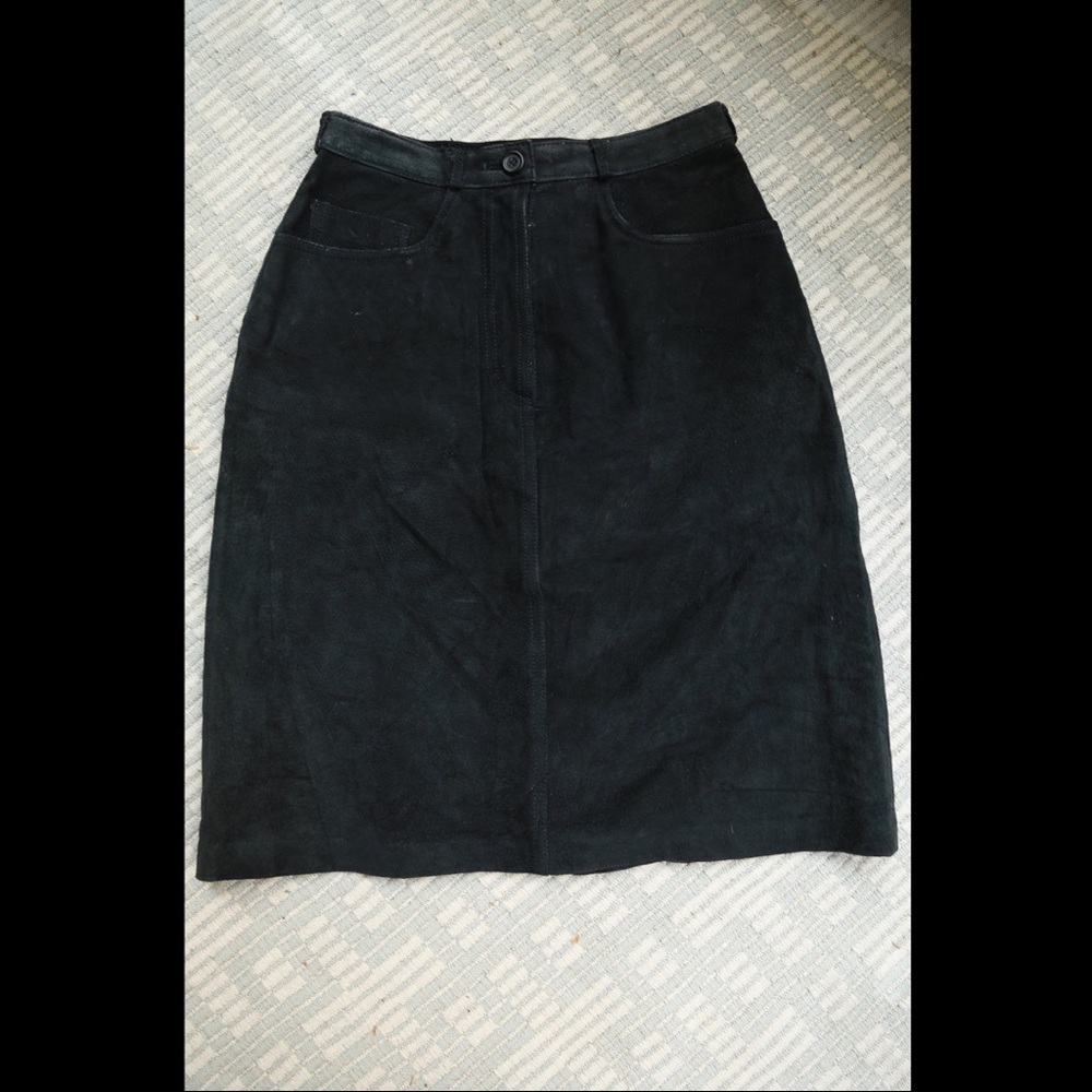 Adorable Vintage Tibor Genuine Leather Skirt