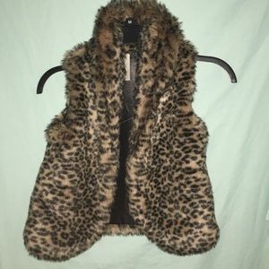 Leopard Faux Vest
