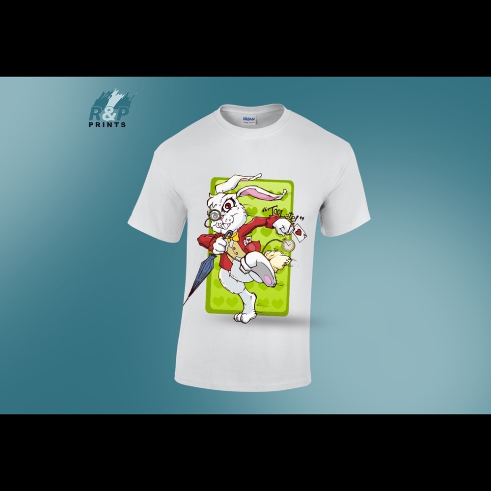 Original White Rabbit Art Apparel by Care Label - Picture 2 of 3