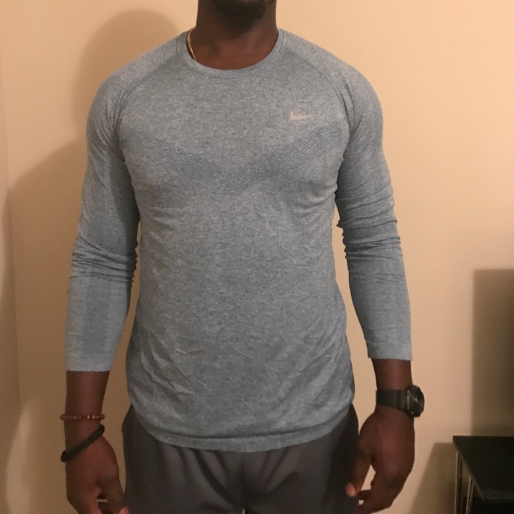 Nike running fitted shirts