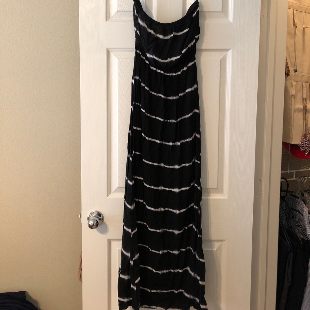 Strapless Stripe Maxi