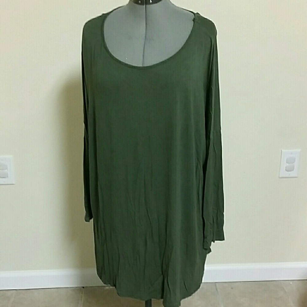 Olive Green Pullover Top