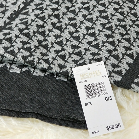 MICHAEL KORS SCARF GRAY- LIGHT GRAY - Picture 4 of 4