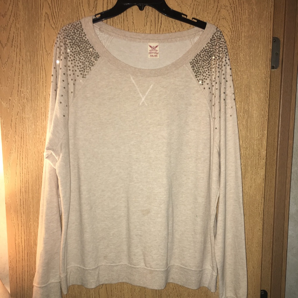 Sequin shoulders