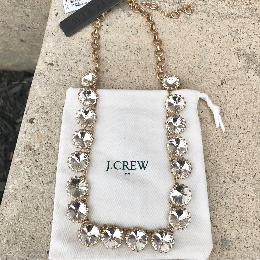 J. Crew Chrystal statement necklace - Picture 3 of 7