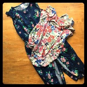 Two cute floral print rompers! 🌺